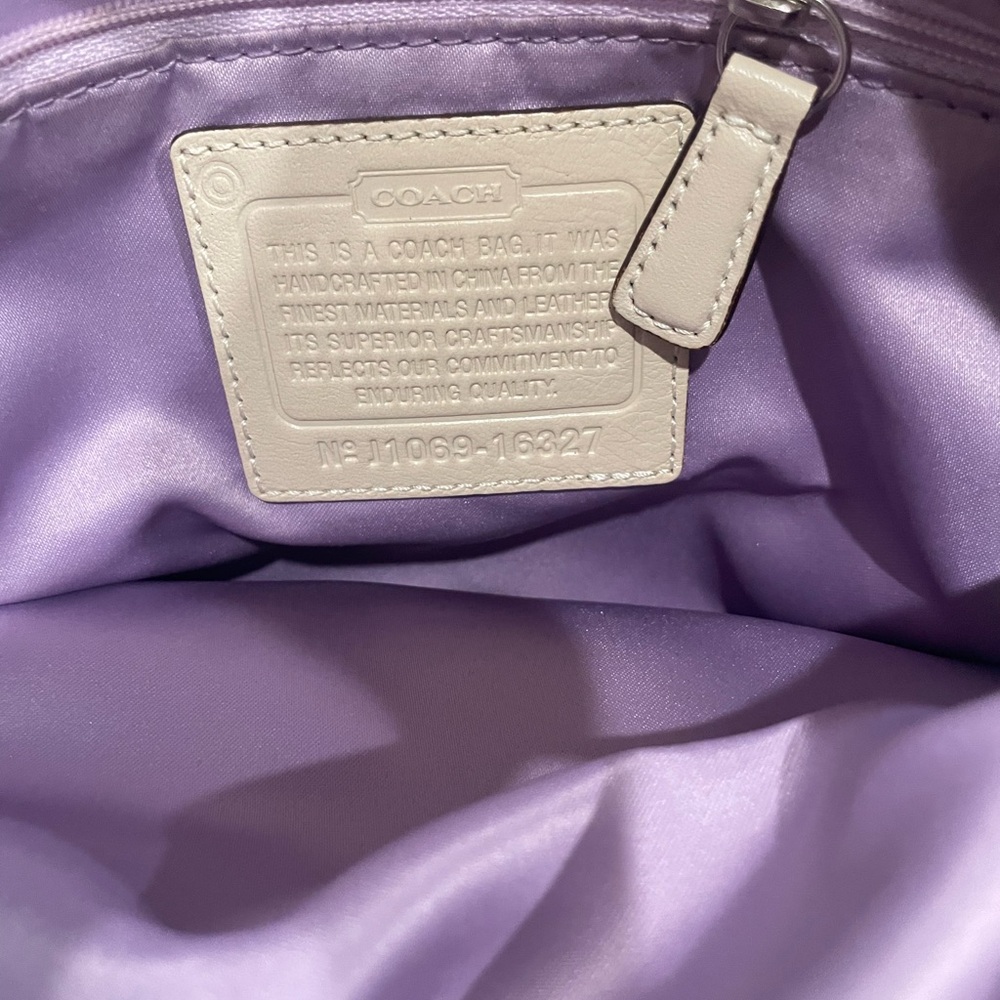 Like New Coach Patchwork Leather Shoulder Bag in … - image 8